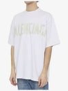 Tape Type Logo Medium Fit Short Sleeve T-Shirt White - BALENCIAGA - BALAAN 4