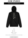 Face Patch Cotton Hoodie Black - ACNE STUDIOS - BALAAN 3