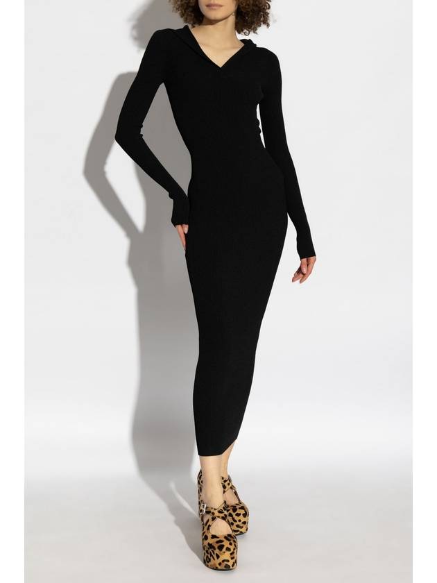 Alaïa Ribbed Dress, Women's, Black - ALAIA - BALAAN 3