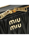 Matelasse Nappa Leather Shoulder Bag Black - MIU MIU - BALAAN 5