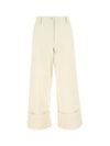 Cotton Wide Pants White - MONCLER - BALAAN 2