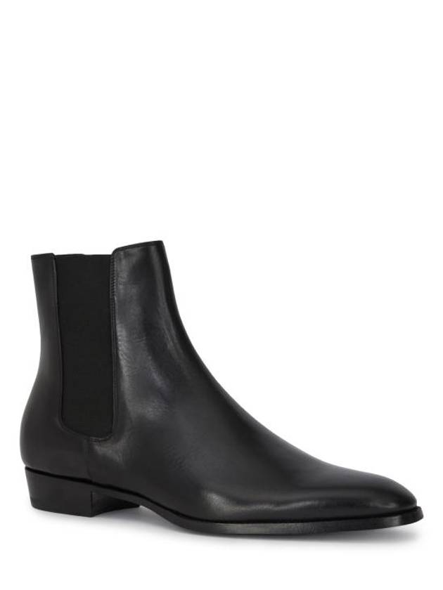 Drugstore Shiny Calfskin Chelsea Boots Black - CELINE - BALAAN 3