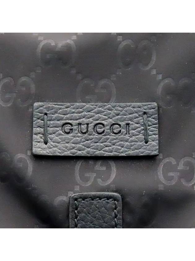 510343 GG logo black fabric two pocket backpack - GUCCI - BALAAN 5