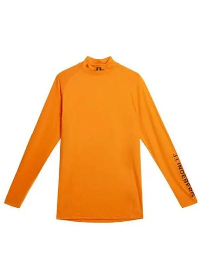 Men's Aelo Soft Compression Long Sleeve T-Shirt Persimmin Orange - J.LINDEBERG - BALAAN 2