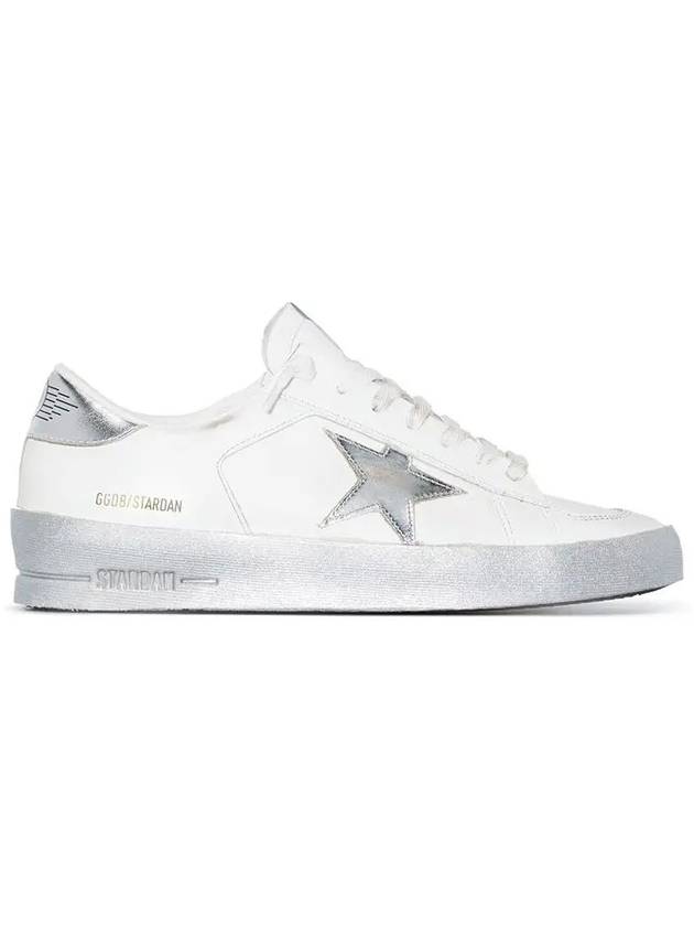 Stardan Silver Tab Low Top Sneakers White - GOLDEN GOOSE - BALAAN 3