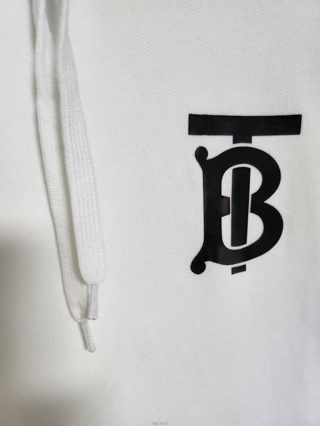 S White TB Logo Hoodie 8024605 - BURBERRY - BALAAN 4