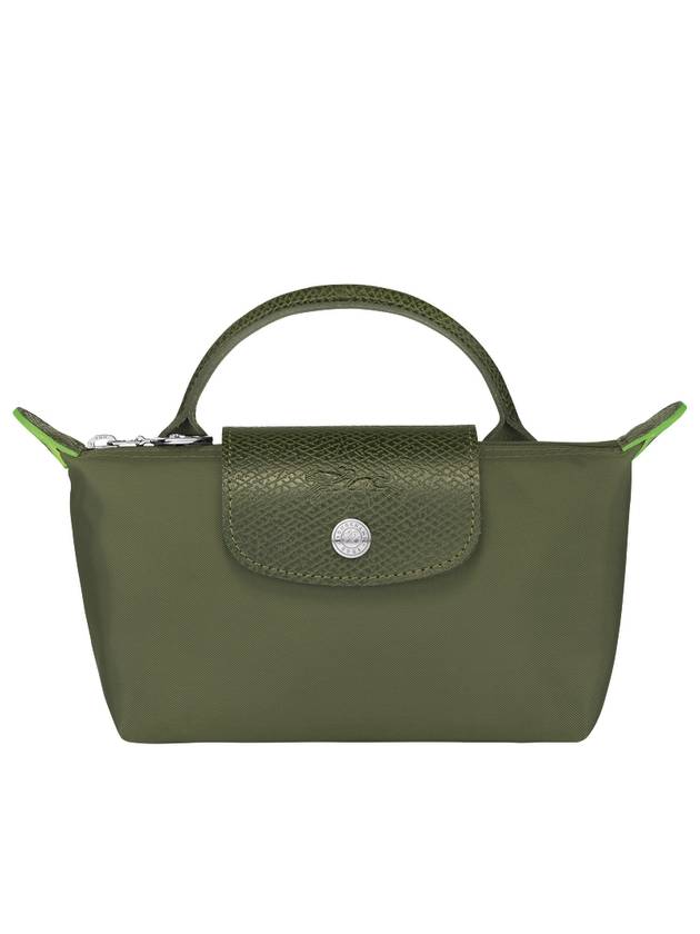 Le Pliage Green Handle Pouch Bag Forest - LONGCHAMP - BALAAN 1