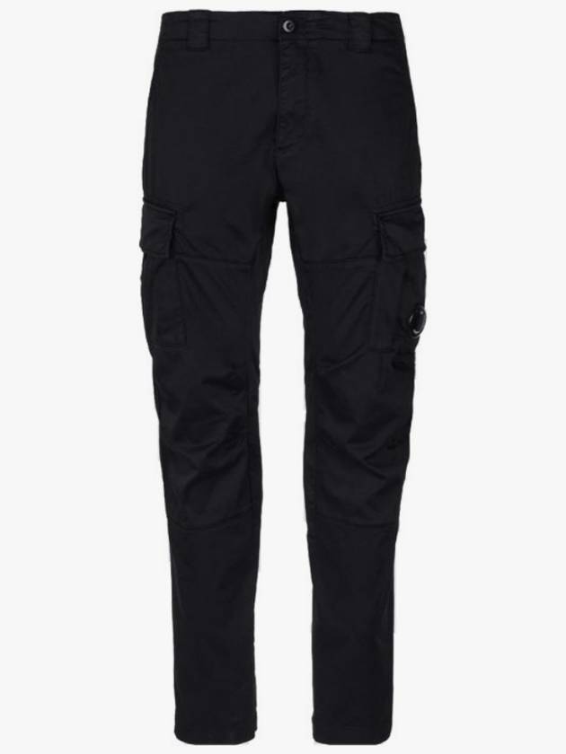 Lens Wappen Cargo Straight Pants Black - CP COMPANY - BALAAN 6