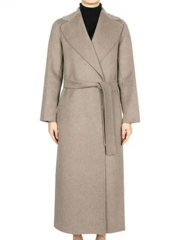 Poldo Virgin Wool Single Coat Brown - MAX MARA - BALAAN 2