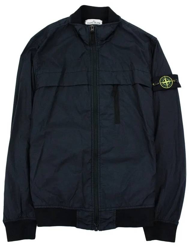 Garment Dyed Crinkle Reps R-Nylon Jacket Blue - STONE ISLAND - BALAAN 2