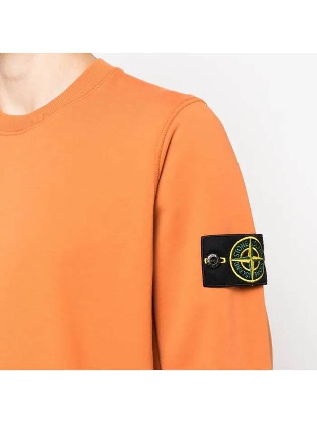 Wappen Patch Crew Neck Sweatshirt Orange - STONE ISLAND - BALAAN 7