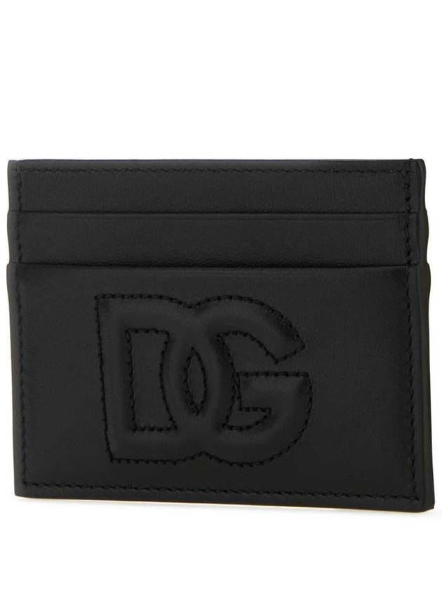 logo leather card wallet black - DOLCE&GABBANA - BALAAN 3