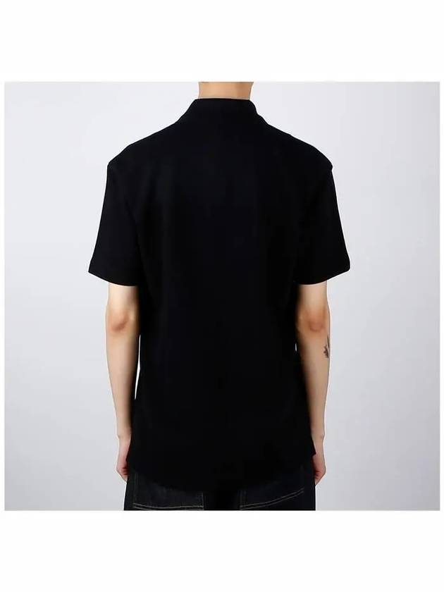 Bold Fox Head Patch Comfort Polo Shirt Black - MAISON KITSUNE - BALAAN 5