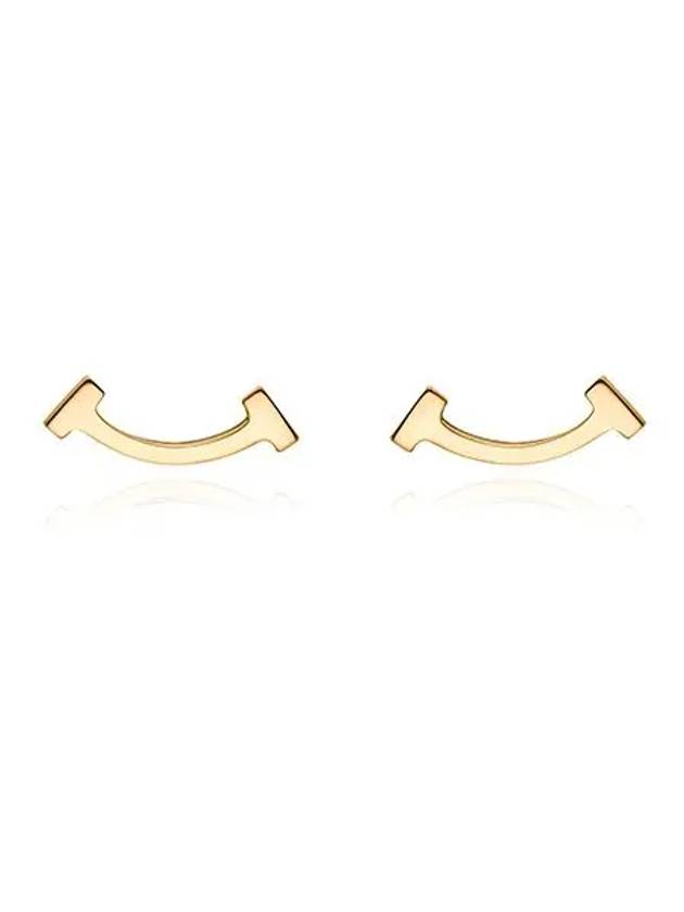 T Smile 18K Earrings Gold - TIFFANY & CO. - BALAAN 3