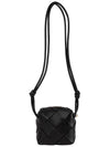 Cassette Intrecciato Mini Shoulder Bag Black - BOTTEGA VENETA - BALAAN 4