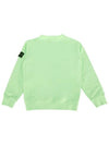 Kids Wappen Patch Front Pocket Sweatshirt Green - STONE ISLAND - BALAAN 4