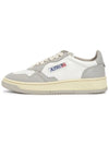 Medalist Leather Low Top Sneakers Grey White - AUTRY - BALAAN 5