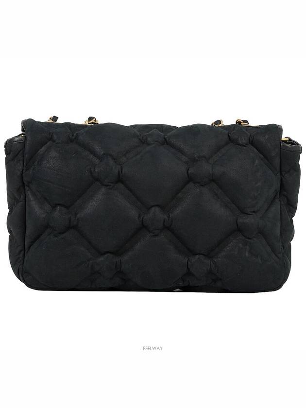 Bubble quilted flap shoulder bag black gold 74348 - CHANEL - BALAAN 3