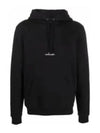 Men's Chest Small Logo Hoodie Black - SAINT LAURENT - BALAAN 2