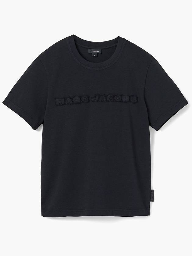 Deconstructed Logo Core Jersey Marc Baby Tee Black 2F4RTP006C44 001 - MARC JACOBS - BALAAN 1