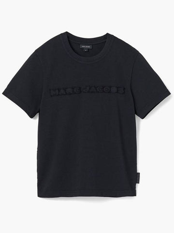 Deconstructed Logo Core Jersey Marc Baby Tee Black 2F4RTP006C44 001 - MARC JACOBS - BALAAN 1