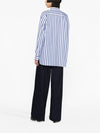 Men's Striped Poplin Long Sleeve Shirt Blue - COMME DES GARCONS - BALAAN 6