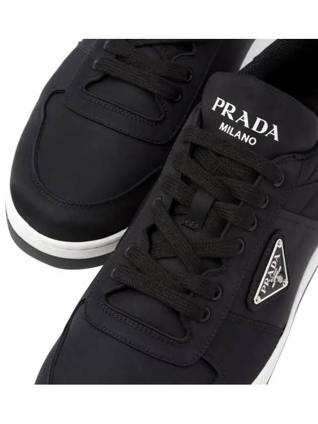 Re-Nylon Low Top Sneakers Black - PRADA - BALAAN 7