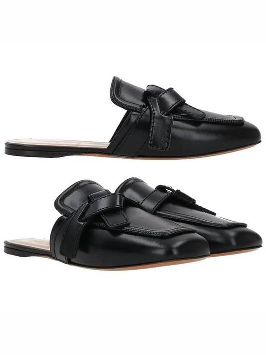 Women's Gate Calfskin Flat Mule Black - LOEWE - BALAAN 2