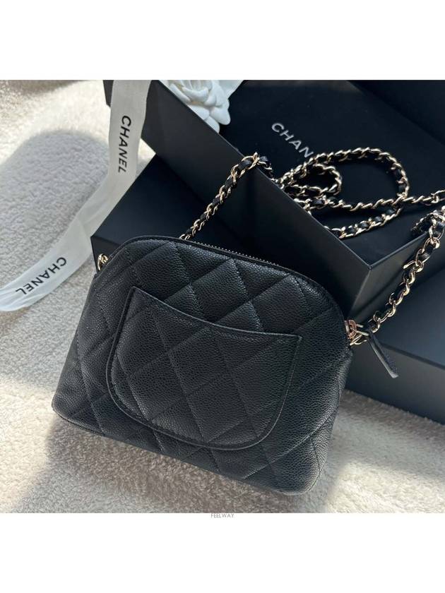 CC Logo Mini Pouch Cross Bag Black - CHANEL - BALAAN 4