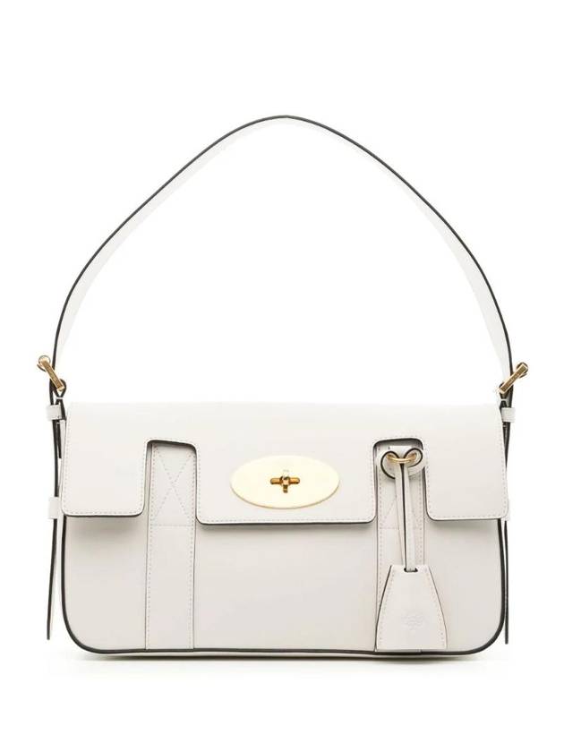 Bayswater Classic Smooth Leather Shoulder Bag White - MULBERRY - BALAAN 1