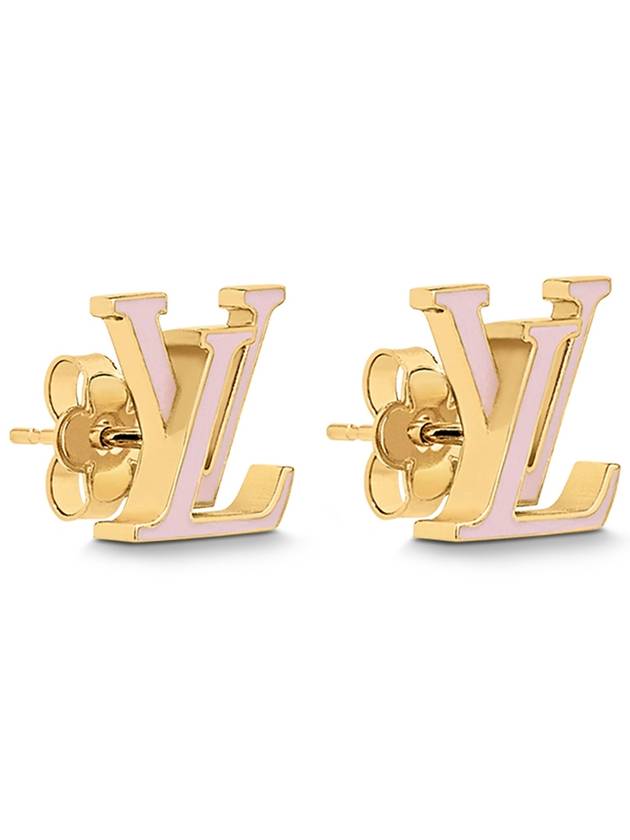 LV Iconic Enamel Earrings Gold - LOUIS VUITTON - BALAAN 2