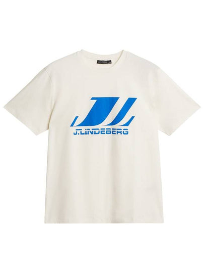 Parcy Logo Short Sleeve T-Shirt Cloud White - J.LINDEBERG - BALAAN 2