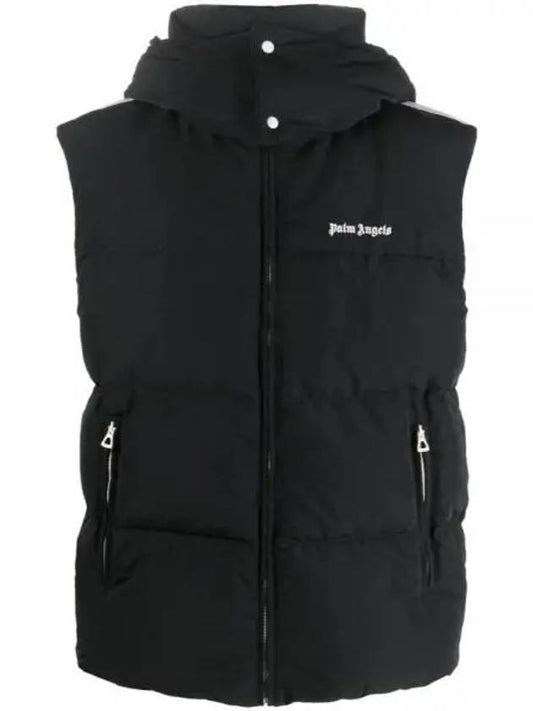 Classic Track Hooded Down Vest Black - PALM ANGELS - BALAAN 2