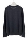 Fox Head Patch Regular Round Neck Pullover Knit Top Anthracite Melange - MAISON KITSUNE - BALAAN 6