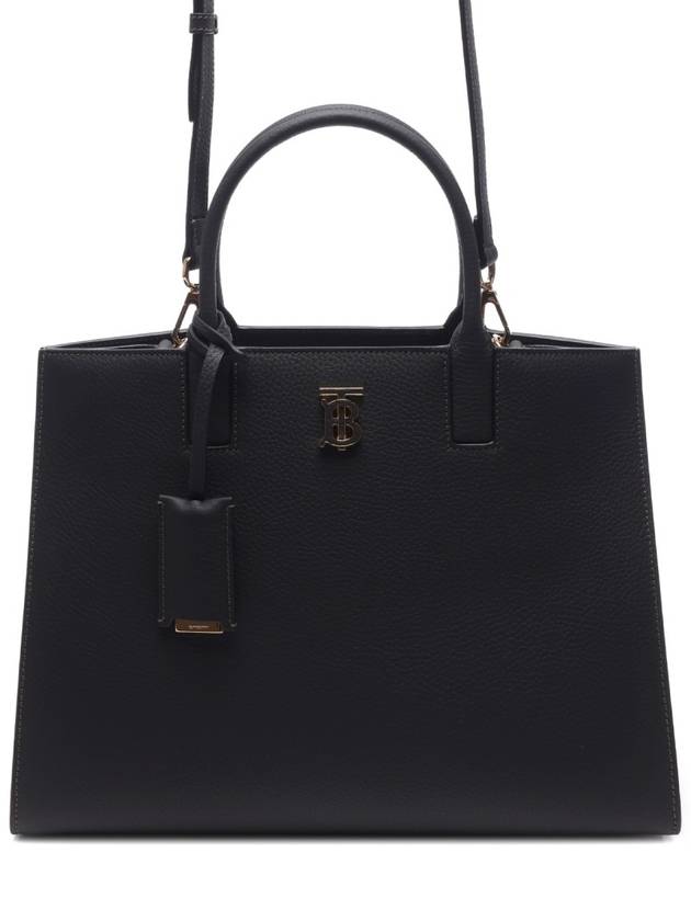 Francis Small Tote Bag Black - BURBERRY - BALAAN 2