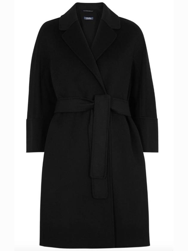 Arona Belt Virgin Wool Single Coat Black - MAX MARA - BALAAN 2