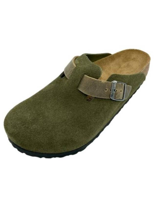 Boston Mixed Denim Slippers Thyme - BIRKENSTOCK - BALAAN 2