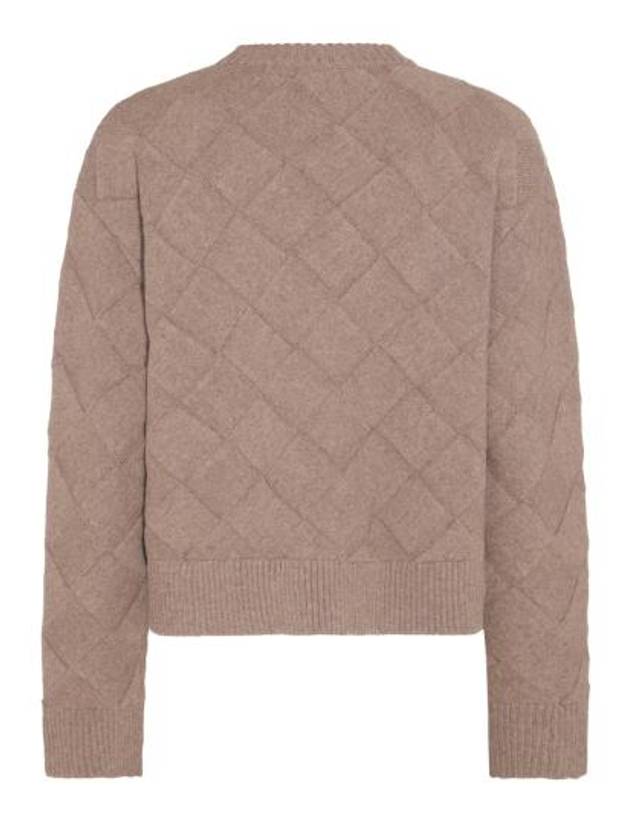 Intrecciato Wool Knit Top Riverbed - BOTTEGA VENETA - BALAAN 5