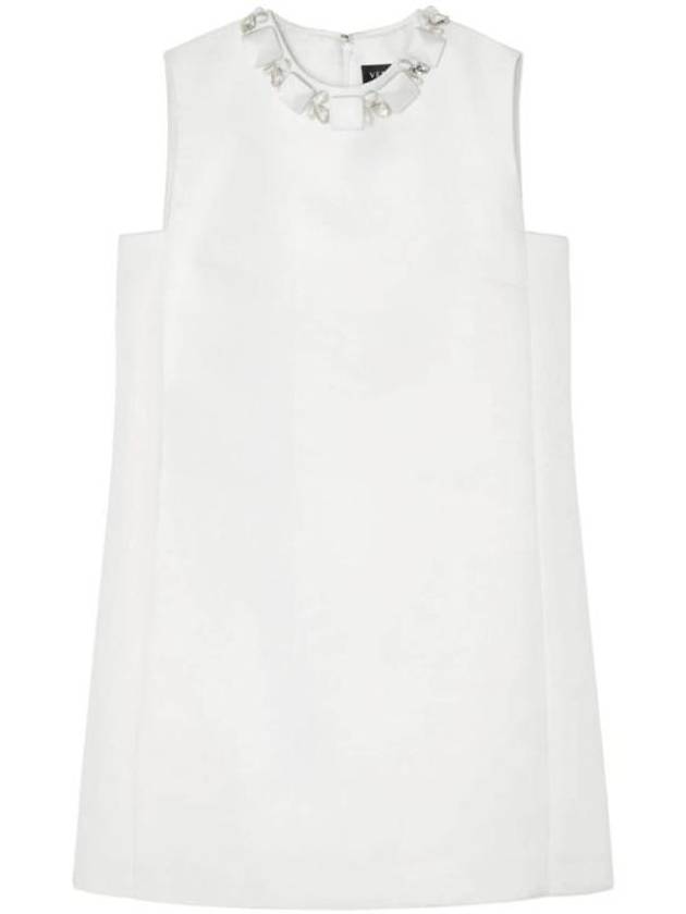 midi dress 1015006 1A105981W010 WHITE - VERSACE - BALAAN 1