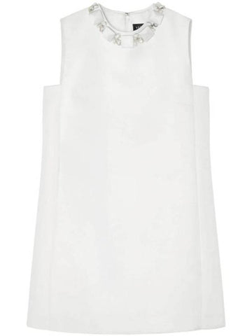 midi dress 1015006 1A105981W010 WHITE - VERSACE - BALAAN 1