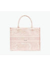 Toile De Jouy Embroidery Medium Book Tote Bag Pink - DIOR - BALAAN 2