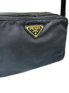 Women s 1BH089 Black Pocono Nylon Gold Triangular Logo Cross Bag - PRADA - BALAAN 5