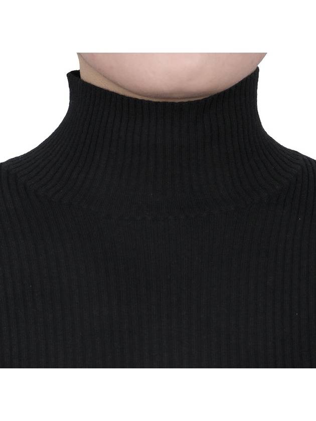 Bold Fox Head Patch Turtleneck Black - MAISON KITSUNE - BALAAN 7