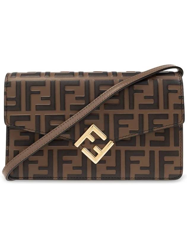 FF Diamond Flap Shoulder Back Brown - FENDI - BALAAN 2