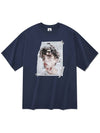 Face short sleeve t-shirt navy - RADINEO - BALAAN 1