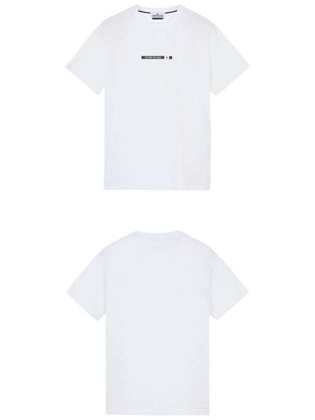 Micro Graphic One Print Short Sleeve T-Shirt White - STONE ISLAND - BALAAN 5