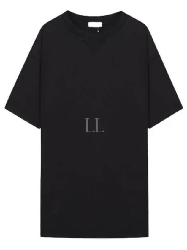 Embroidered Logo Short Sleeve T-shirt Black - DIOR - BALAAN 2