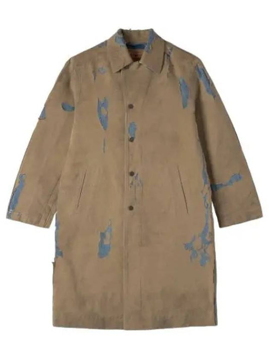 Roku Long Car Coat Light Brown - DIESEL - BALAAN 1