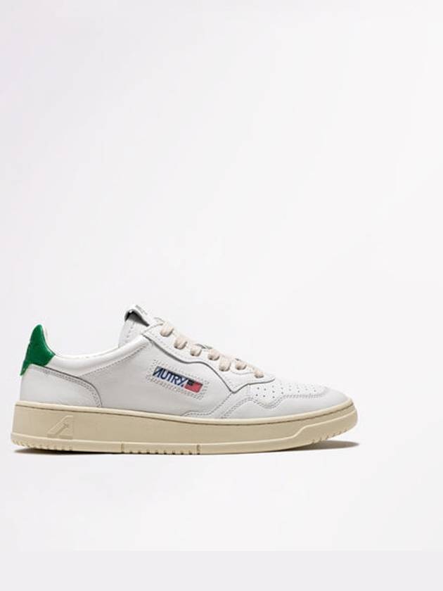 Medalist Green Tab Leather Low Top Sneakers White - AUTRY - BALAAN 2