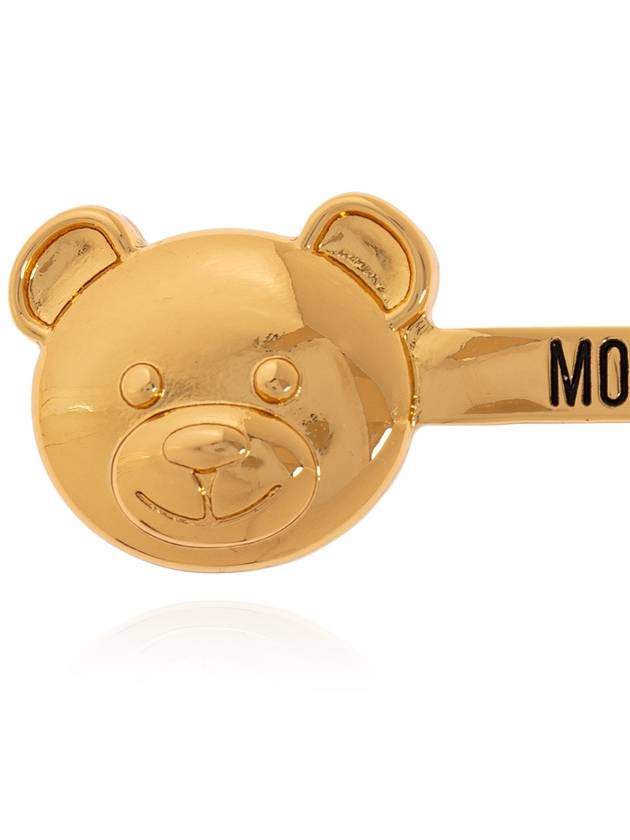 Gold Teddy Bear hair pin A910784030606 - MOSCHINO - BALAAN 5